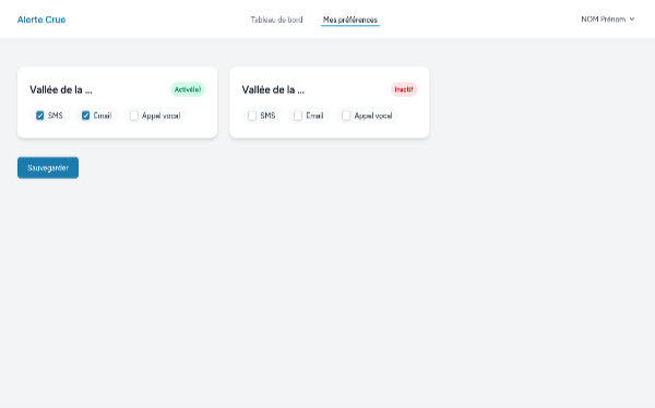 Selection simple des canaux de communication